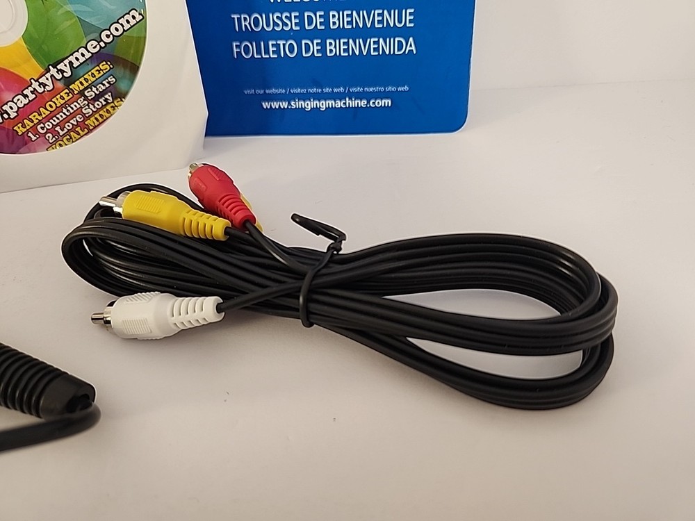 The Singing Machine SML343(BK/P) Microphone, RCA Cable, CD & Instructions ONLY