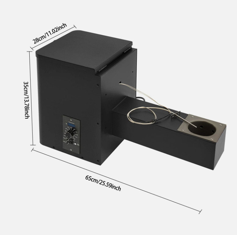250W PELLET HOPPER ASSEMBLY KIT with Left Mount Vertical Controller