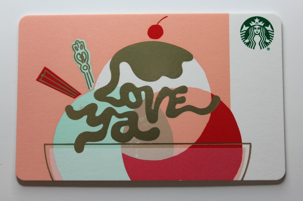 Starbucks Card CN 6159 - Love Ya 2018
