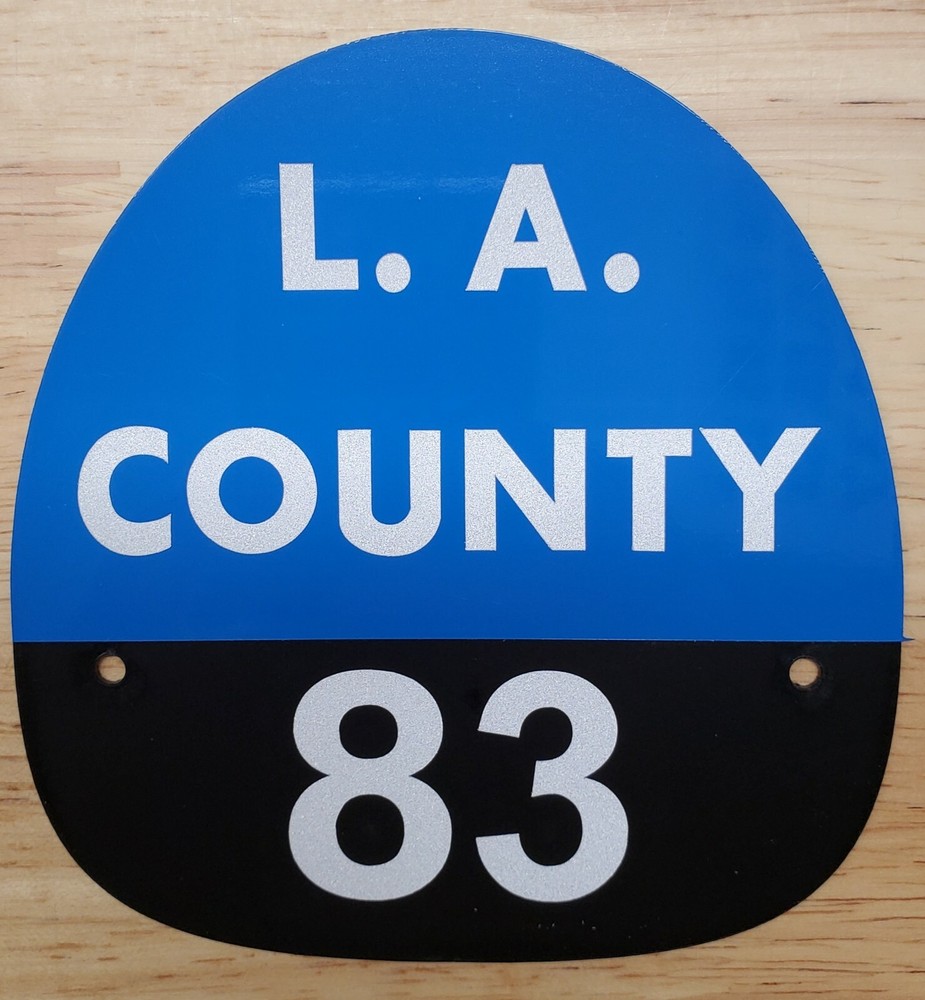 LA COUNTY 83 FIRE HELMET SHIELD