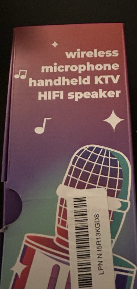 Light Purple Wireless Karaoke Microphone