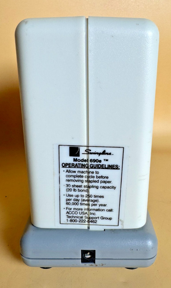Swingline 690e Electric Stapler with Power Adapter – Tested & Working!
