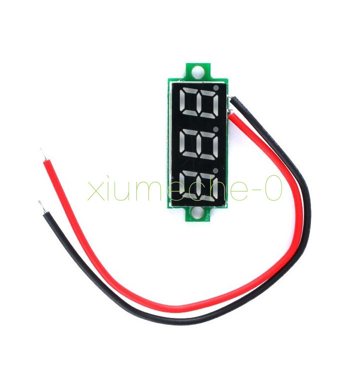 0.28" DC 0-100V / 2.5-30V 2/3-Wire Voltmeter LED Display Voltage Panel Meter K9