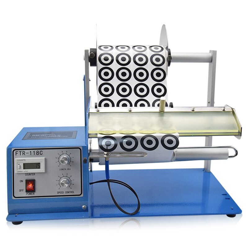 Electric Fibre Optical Sensor Transparent Label Stripping Dispenser Machine