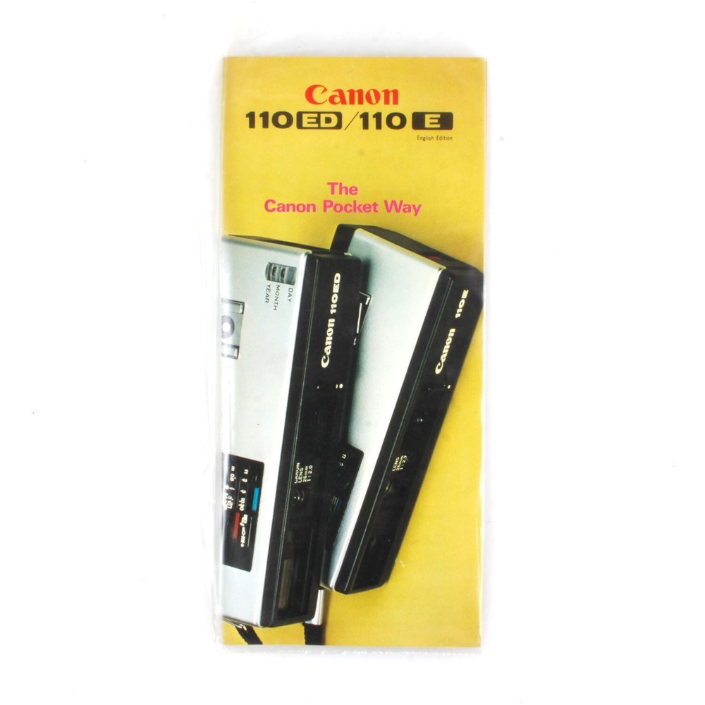 Canon 110ED/110E Instructional Manual