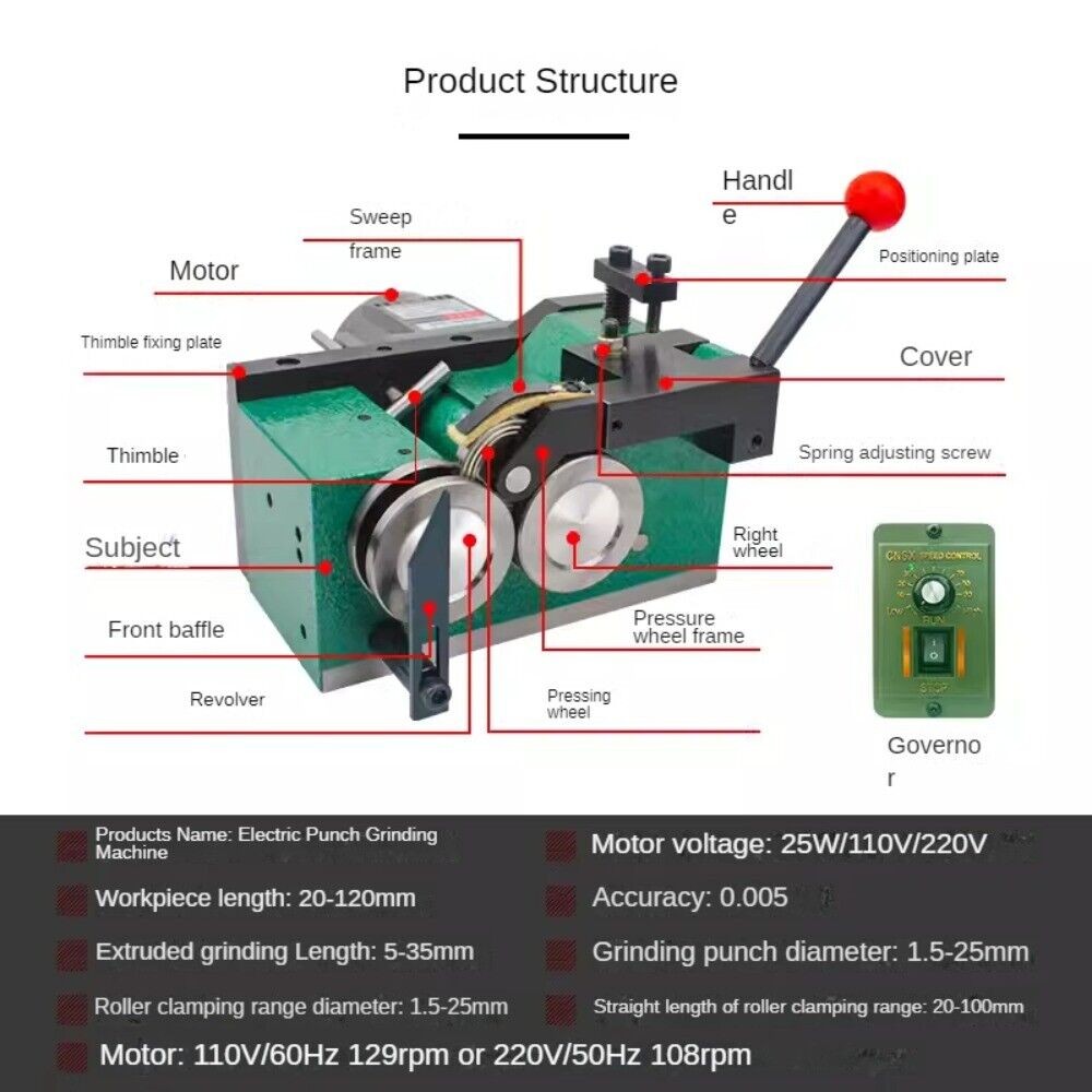 Electric Grinding Machine & Punch Thimble Punching Machine Multi-Functional Tool