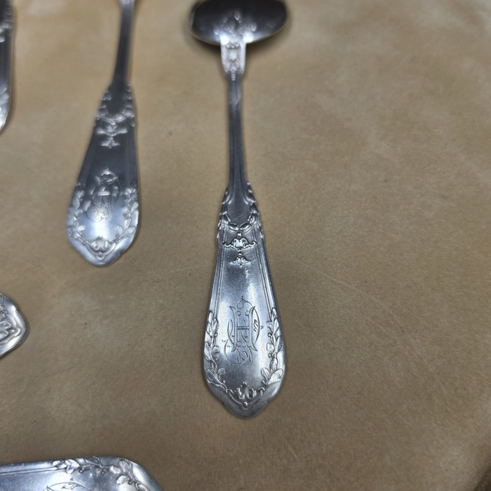Solid Silver Ice Cream Spoons, Wolfers Brothers