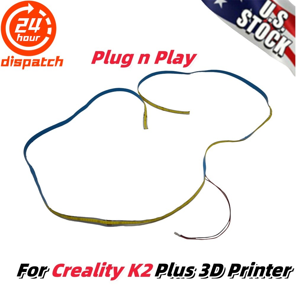 LED Light Upgrade Kit For Creality K2 Plus 3D Printer Plug n Play-Adhesive On US