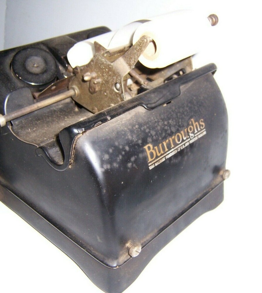 Antique Burroughs Hand Crank Adding Machine 3-860058
