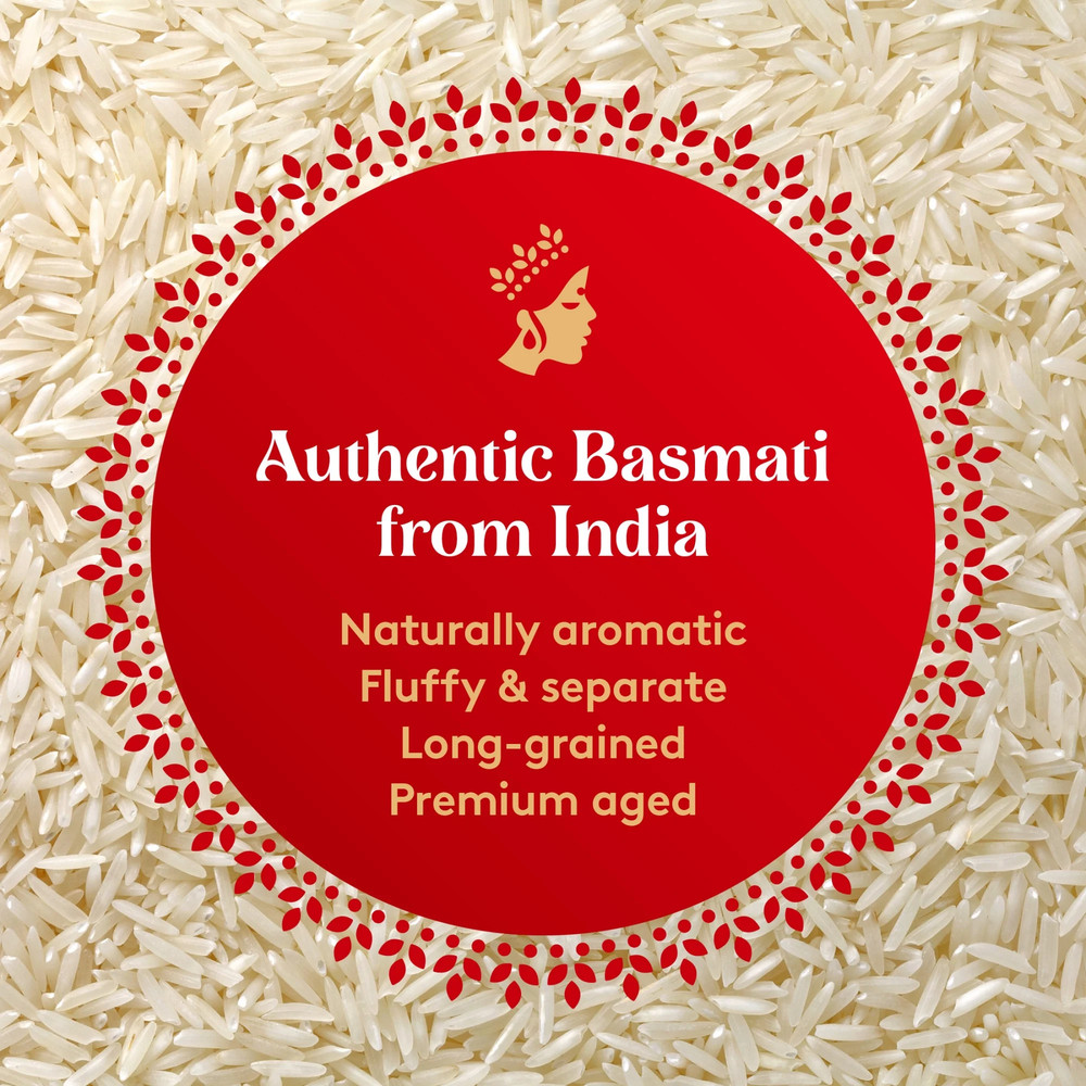 Authentic Naturally Aged Indian White Basmati Rice, Long-Grain, Gluten-Free - 2