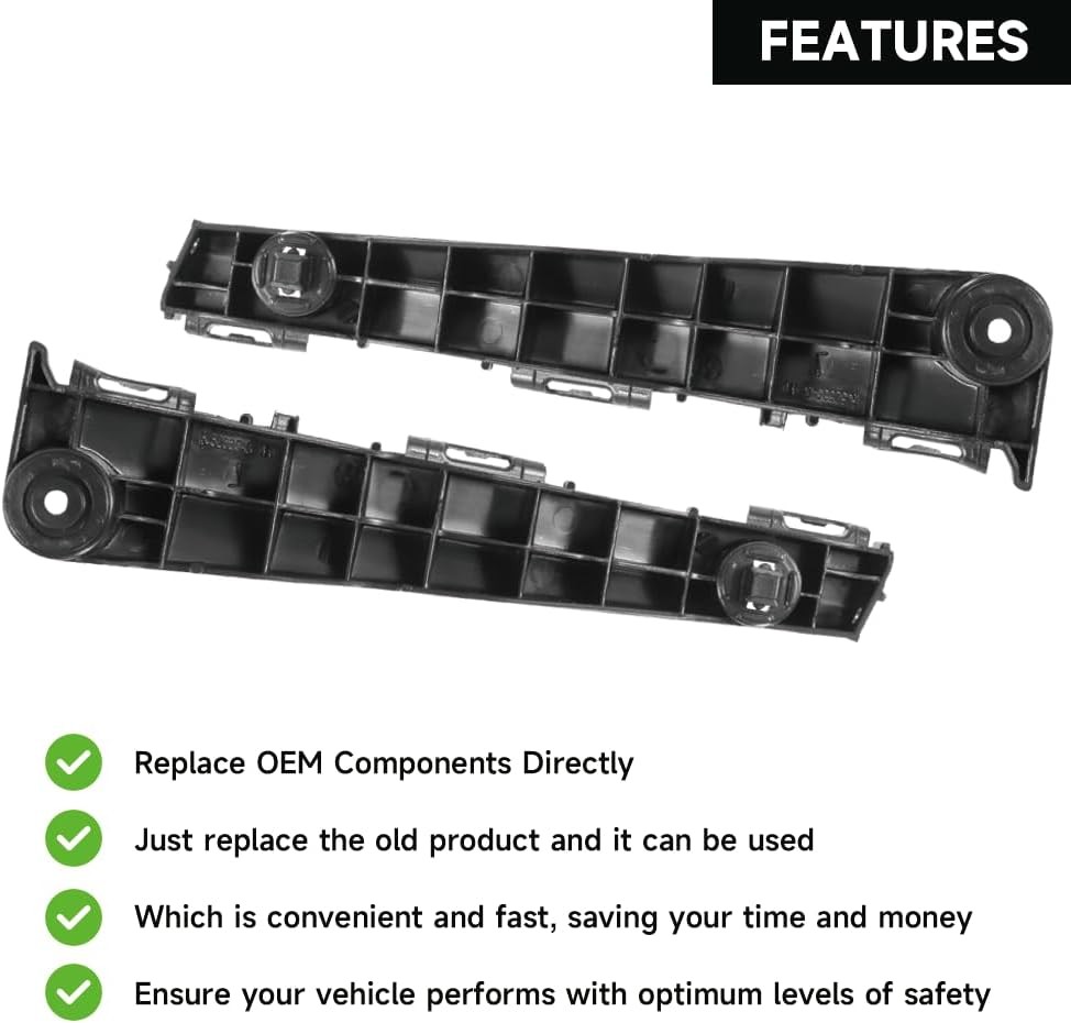 Front Bumper Bracket Support Pair for 2012-2014 - Replacement Parts 5253606120 &