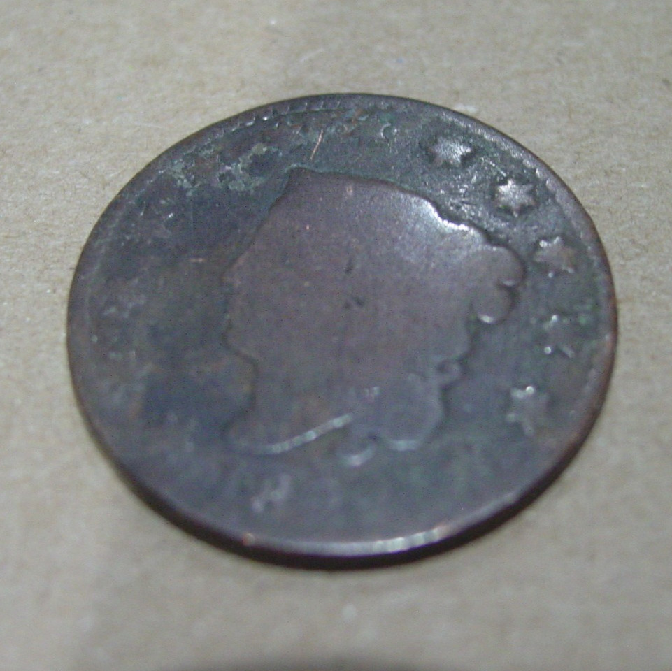 1822 US Coronet LARGE CENT Old US Coin