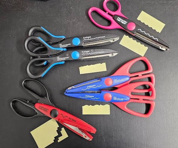 Decorative Edge Scissors, Fiscars, Creative Memories, 4 Different Cuts