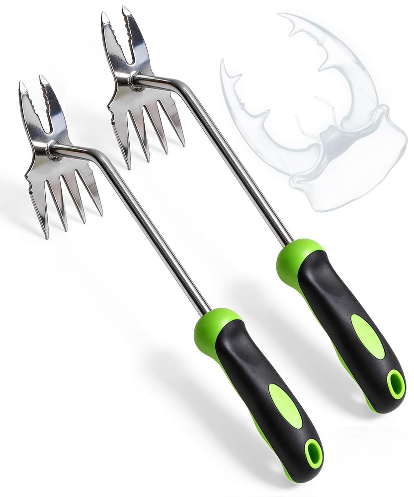 Hand Weeder Puller Tool, Heavy-Duty Stainless Steel Root Removal Tool