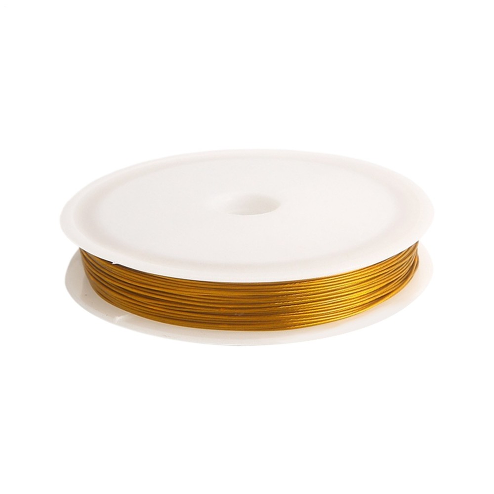 Stainless Steel Thin Beading Wire Gold Silver Stringing Thread Craft Supplies