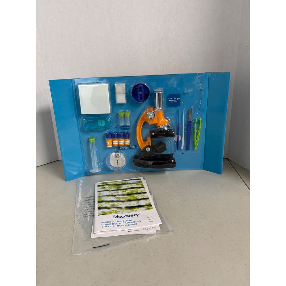 Discovery Microscope Science Kit STEM Set with Tools and Specimen Vials