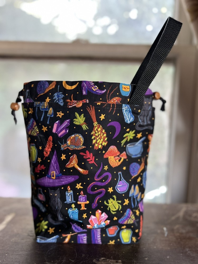 Halloween Project Bag, Small Project Bag, Gift Bag,