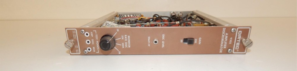^^ ORTEC 9302 Amplifier Discriminator  NIM BIN Module  (KVX5)