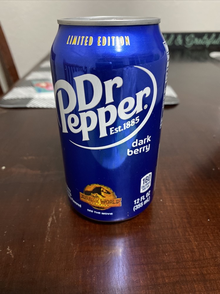 Dr Pepper Dark Berry Single Can Un Opened
