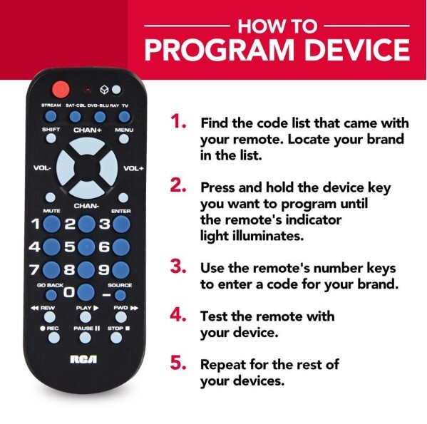RCA Programmable Universal Remote Control