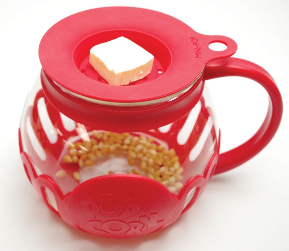 Tasty Microwave Popcorn Maker 1.5 Qt Red