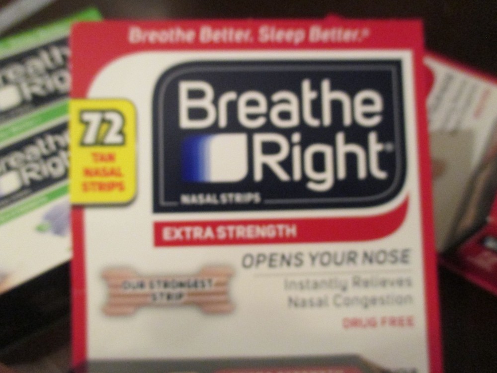 Breathe Right Extra Strength Nasal Strips 72 CLEAR Strips & 144 TAN Strips