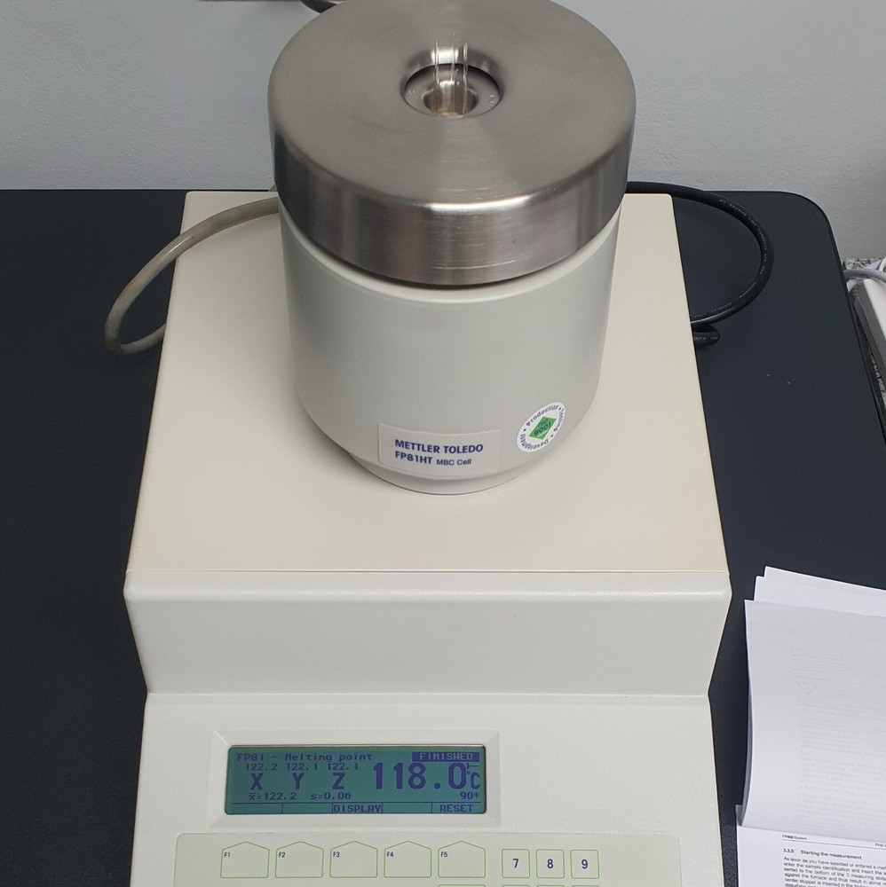 Mettle FP81: Melting Point and Range, Cloud and Boiling Point determination