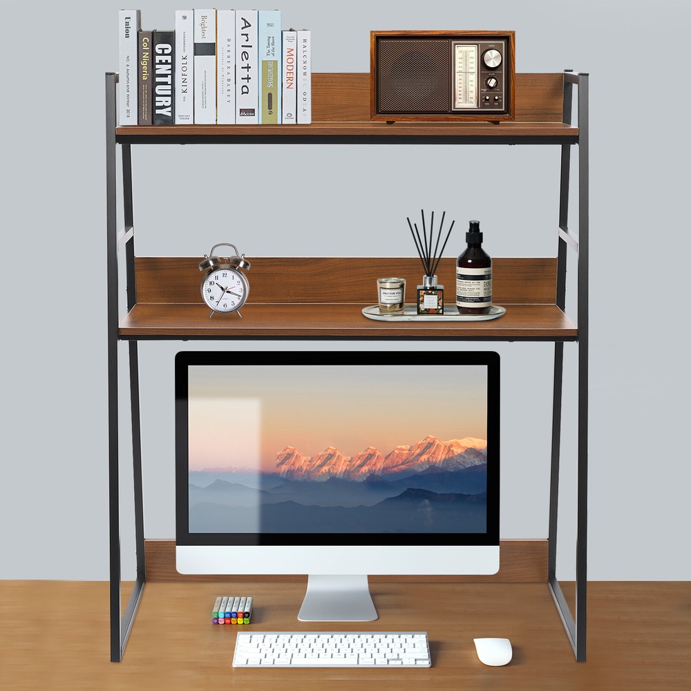 Modern Desktop Bookshelf Multipurpose Bookcase Organizer Desktop Display Rack