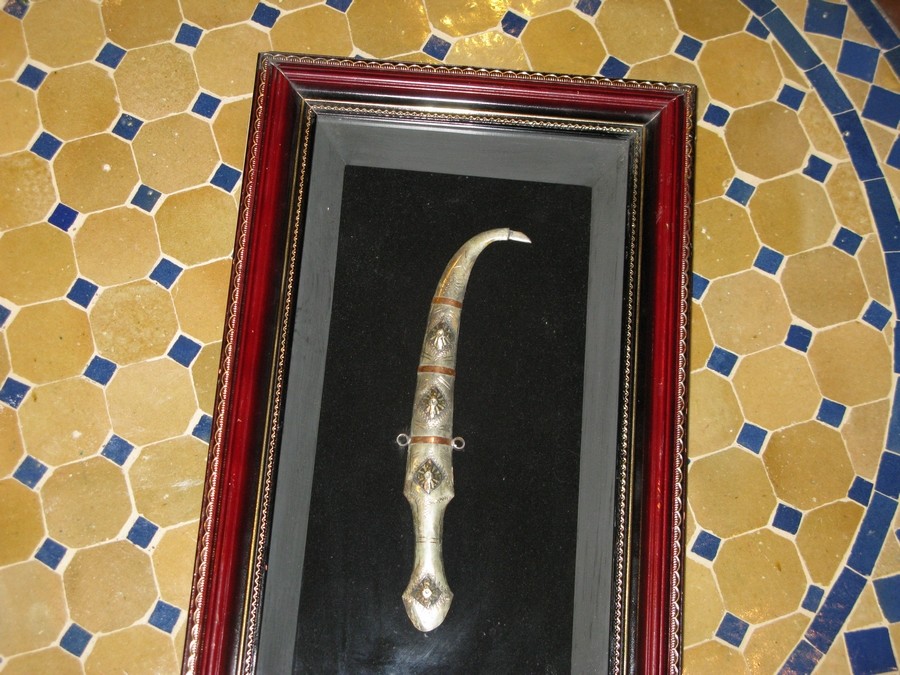 Moroccan decorative dagger-Wall hanging ancient silver decorative dagger-Dagger