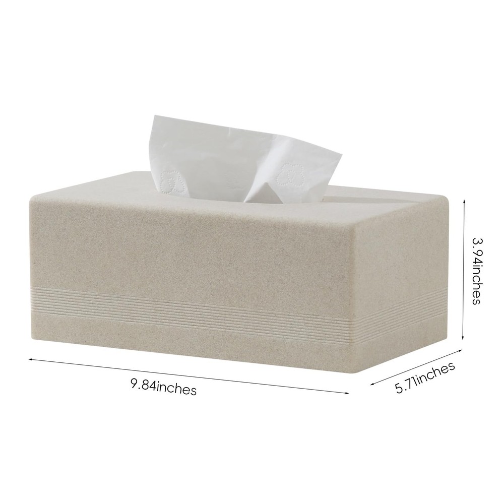 Tissue Cover Rectangle, Resin Tissues Holder Covers Rectangular Holder Case D...