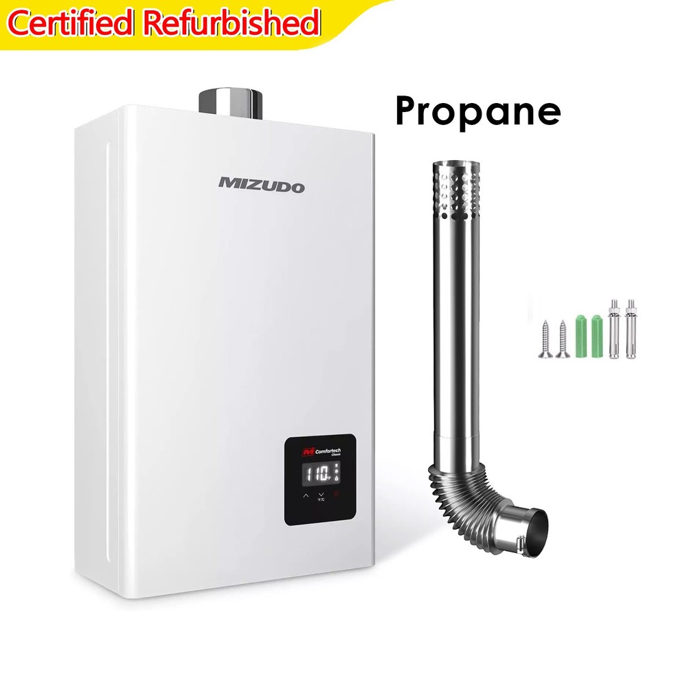 【99% NEW】Tankless Water Heater Propane Indoor Max 3.6 GPM 80,000 BTU Instant