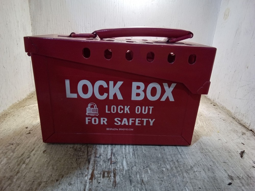 Brady Lock Box Red Lock Out For Safety (M13C)