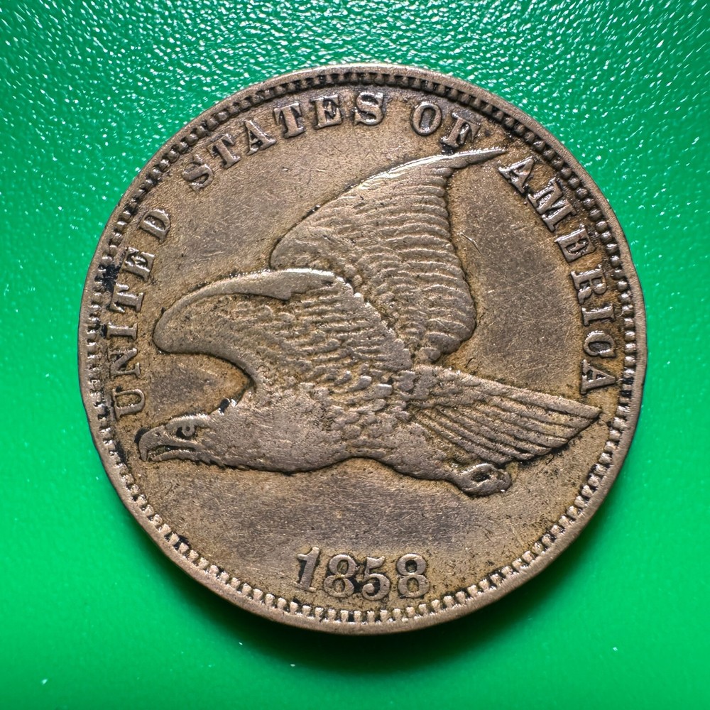 1858 SL Flying Eagle Cent C103