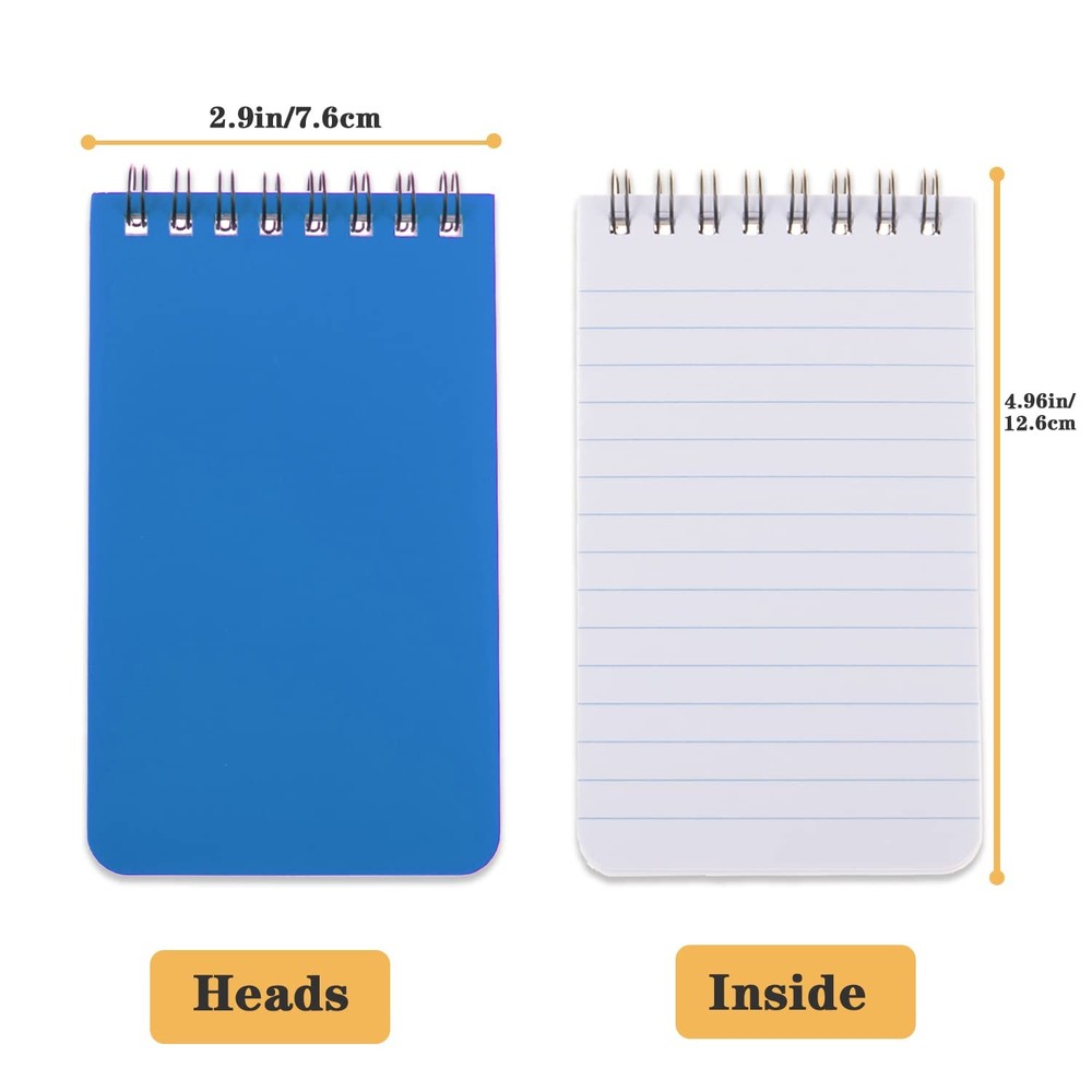 6pack Pocket Notebook Small Notepad Pocket Notepad Small Spiral Notebooks 3X5Inc