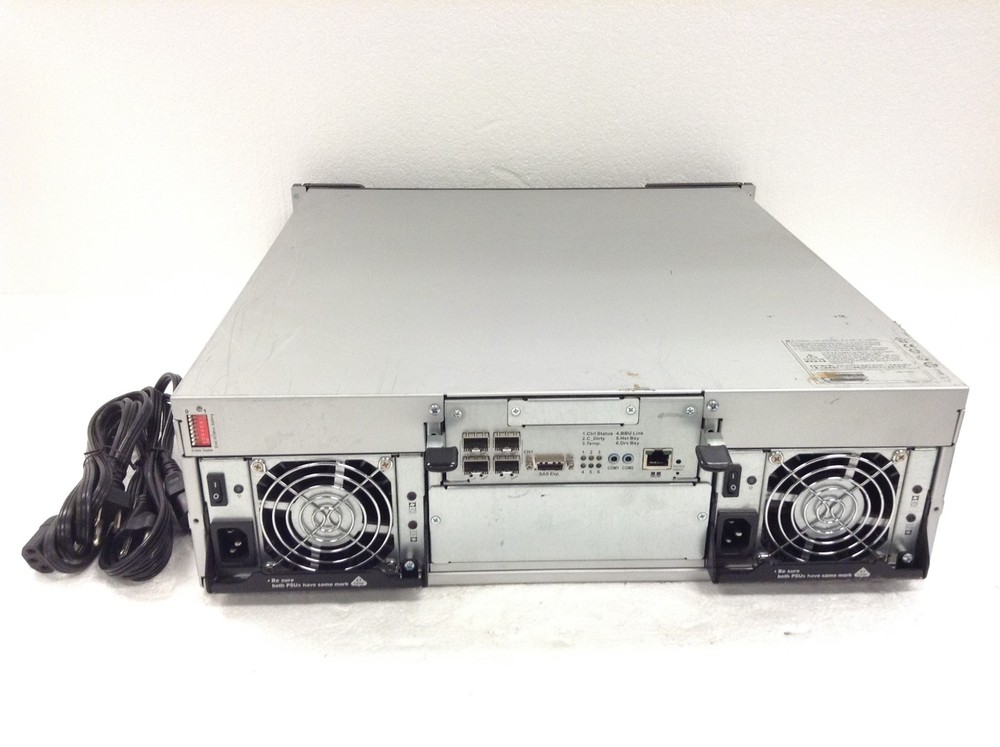 EonStor ESS16FG1430M5-0030 16-Bay SAS Storage Array w/ RAID Controller WORKING