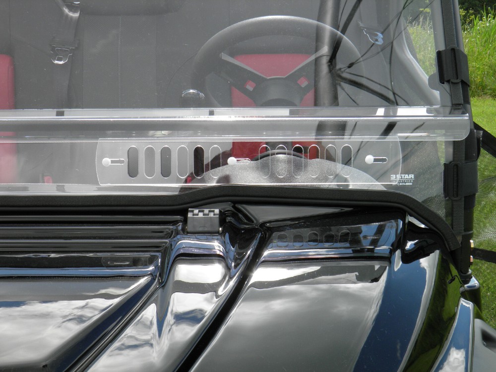 Intimidator Classic 2 Piece Lexan Windshield with Quick Install Straps & Vents