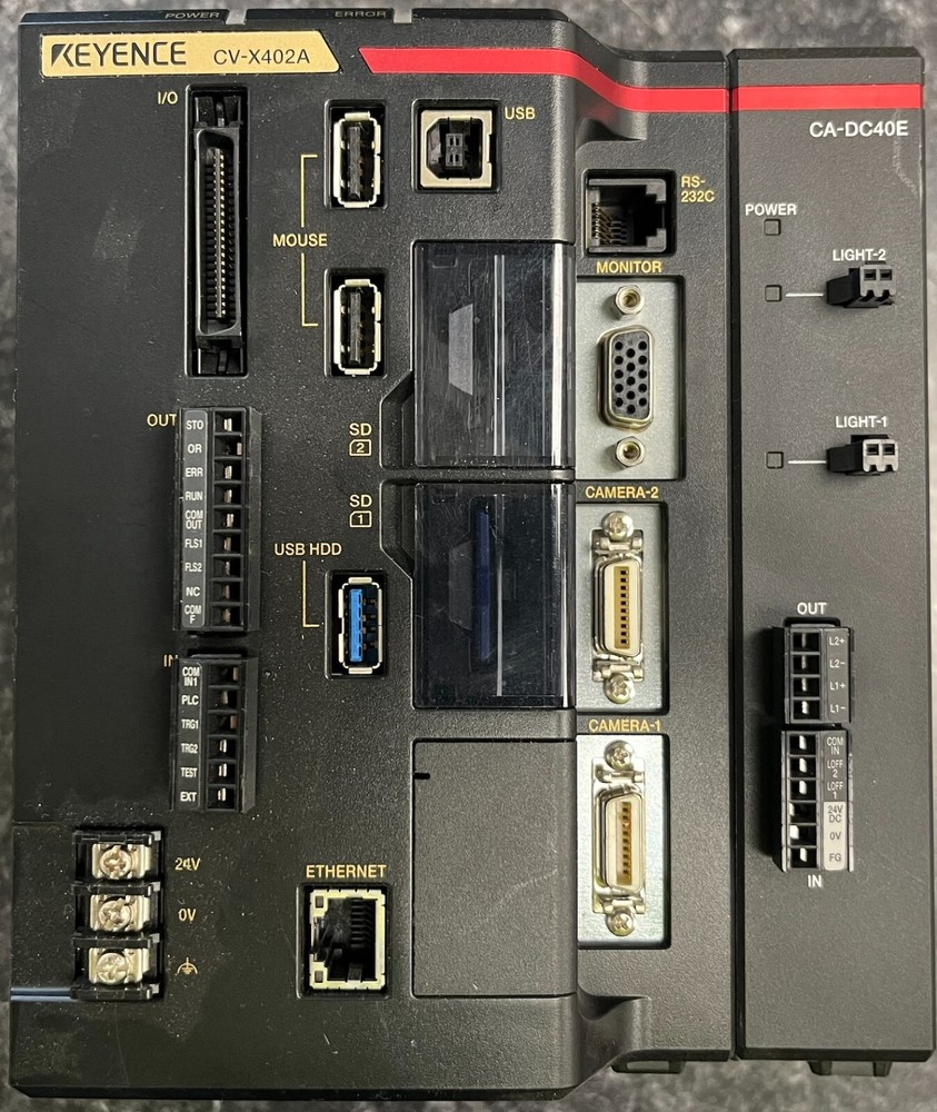 Used Keyence CV-X402A Pixel Vision Controller W/CA-DC40E