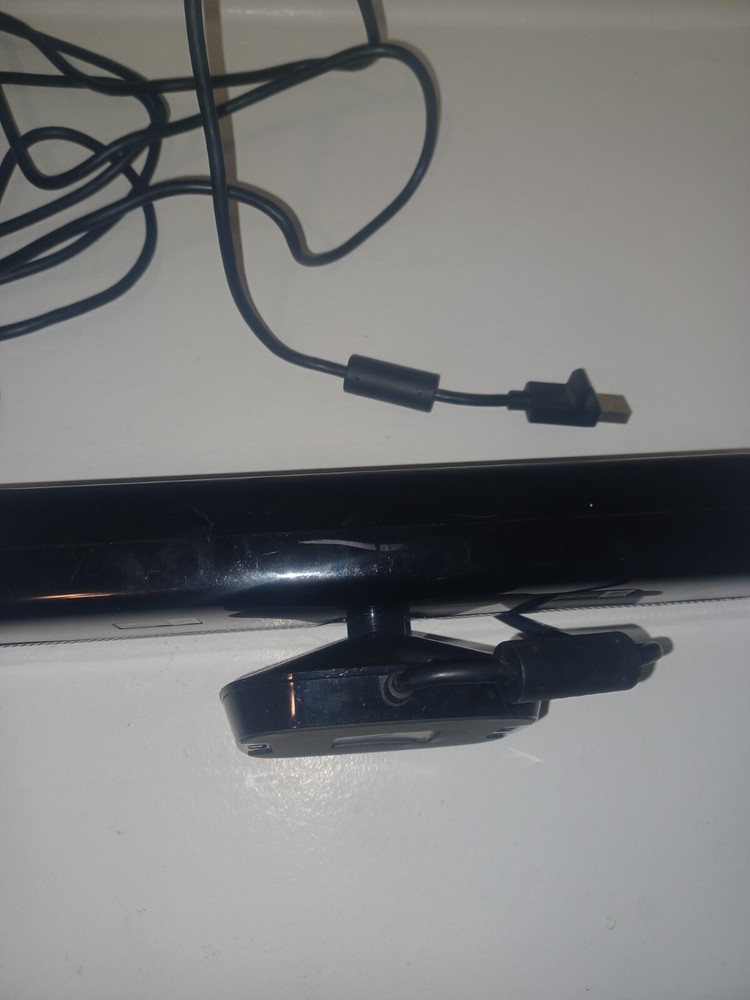 Xbox 360 Kinect Sensor Black Complete With Power AC Adapter Microsoft works