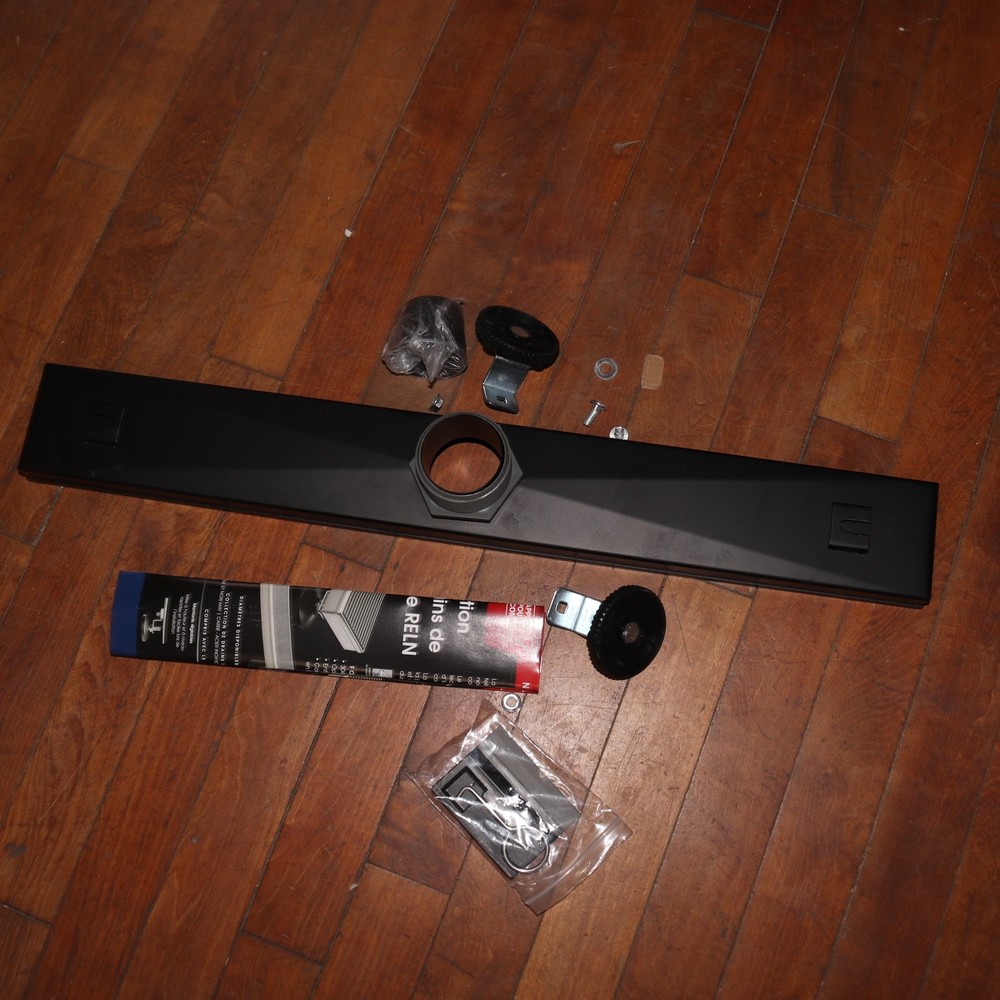 RELN Linear Shower Drain w/ Tile Insert Drain Cove 24" - Missing Inner Drain