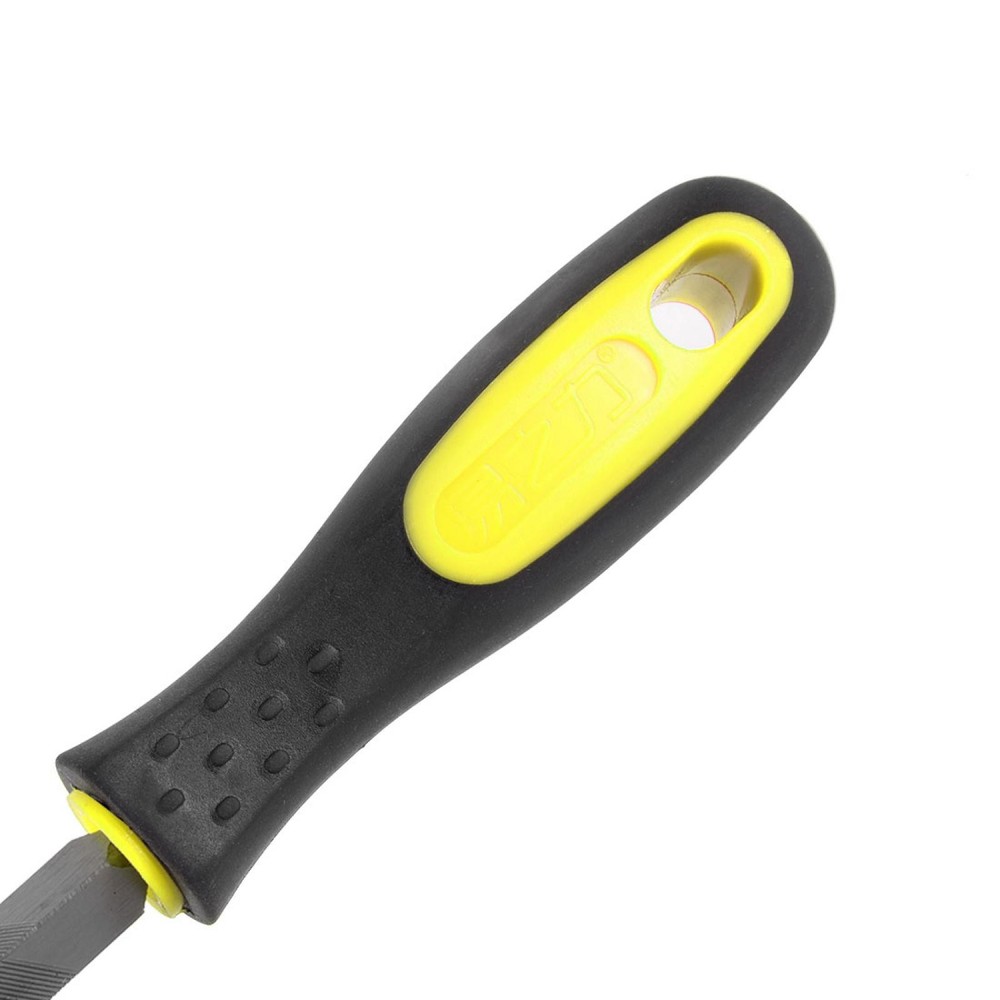 6" Second Cut High Carbon Hardened Steel Triangle Three Square File Handle