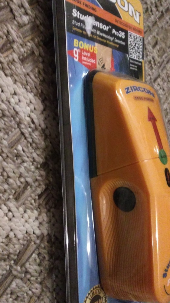 Zircon StudSensor Pro35 Electric Stud Finder with WireWarning Detection, Yellow