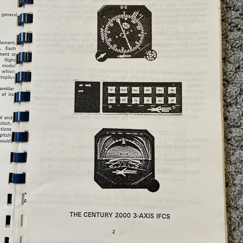 Century 2000 Autopilot Flight System Operating Manual 1997