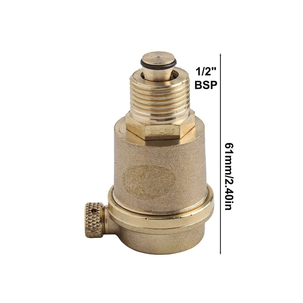 Bleed Valve Pressure Release Repair Tools 1/2\\\" Air Vent Automatic