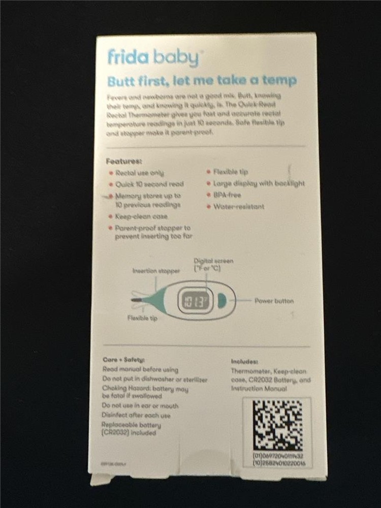 Frida Baby Quick Read Rectal Thermometer NEW