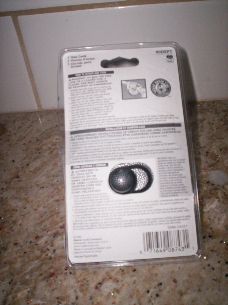 Master Lock Gun Lock (90KADSPT) NIP
