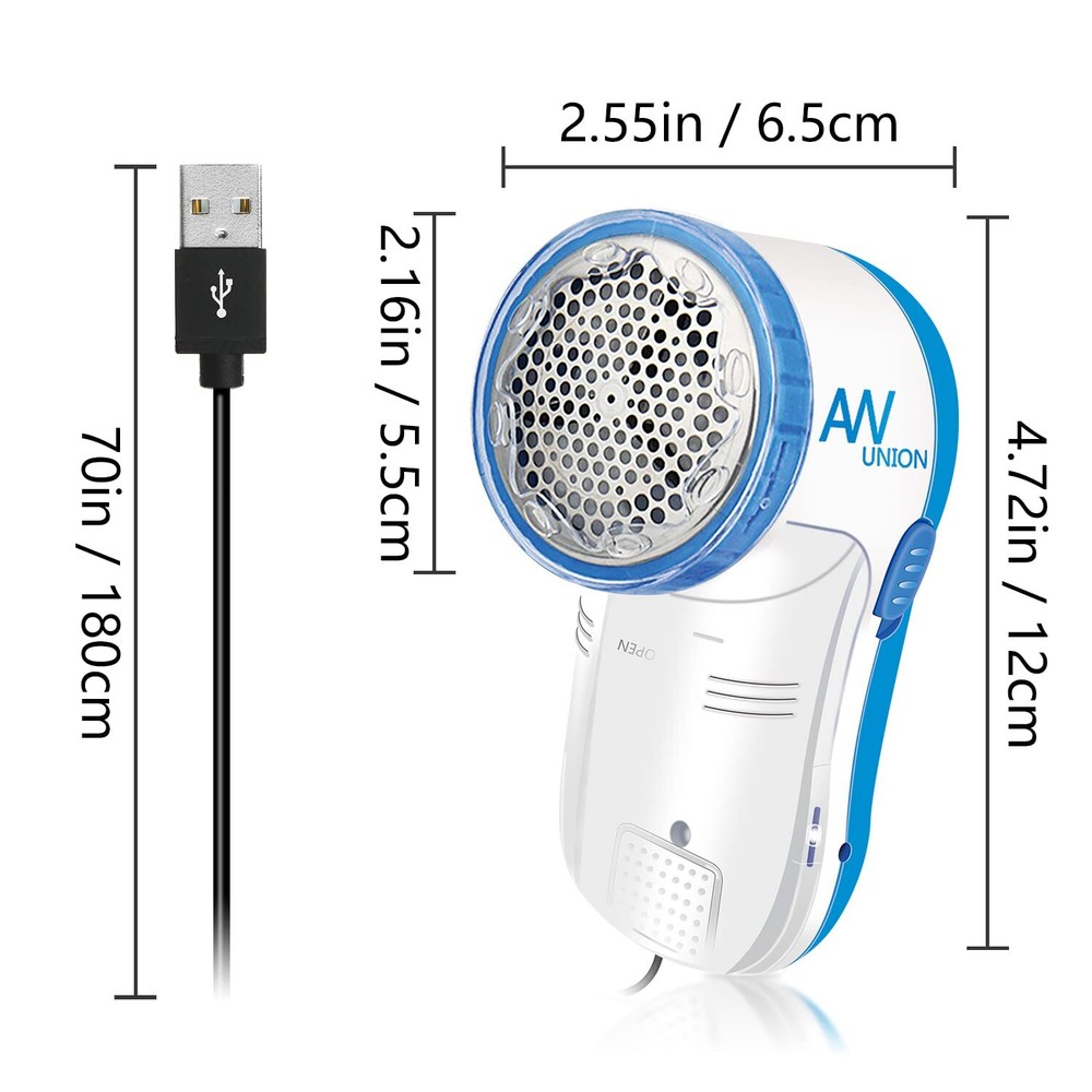 Fabric Shaver Lint Remover USB Powered Lint Shaver Efficiently Remove Lints from