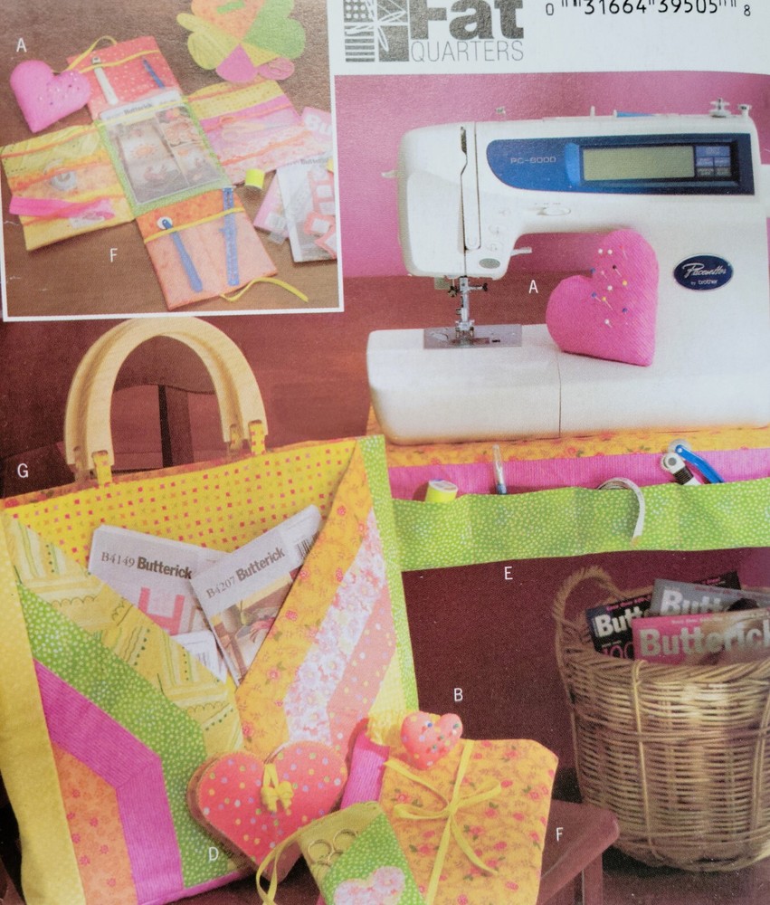 2005 Butterick Pattern 177 Fat Quarters Sewing Accessories Uncut