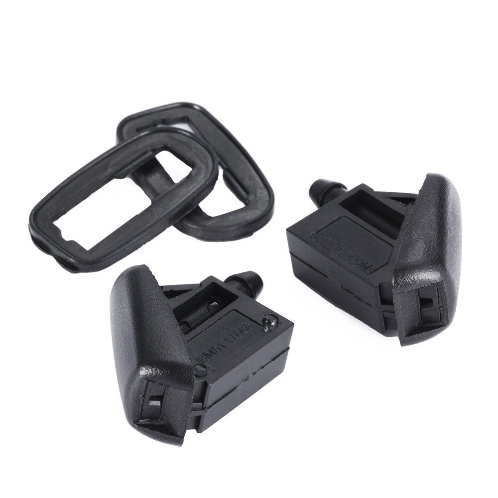 2Pcs Front Windshield Wiper Washer Jet Nozzle For Ford Focus MK 2 2004-2011