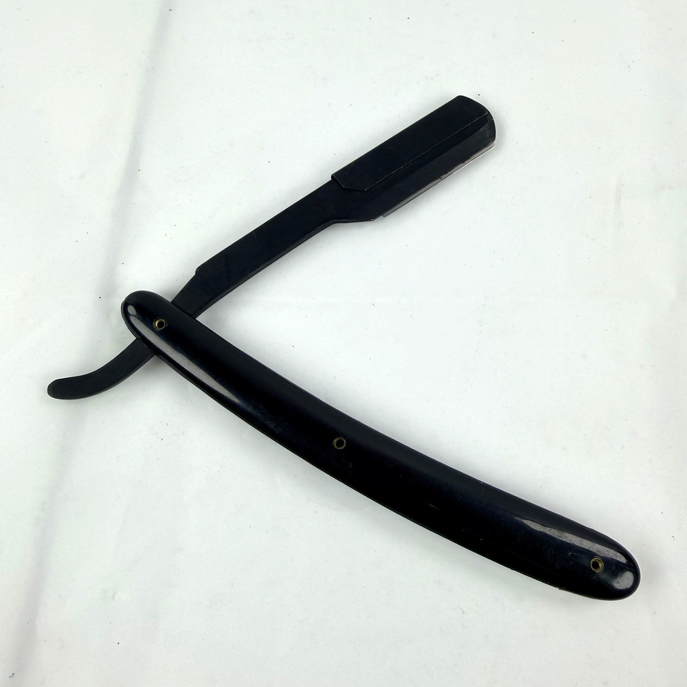 MD Black Dragon Razor Plastic Handle Straight Blade Shaving Razor