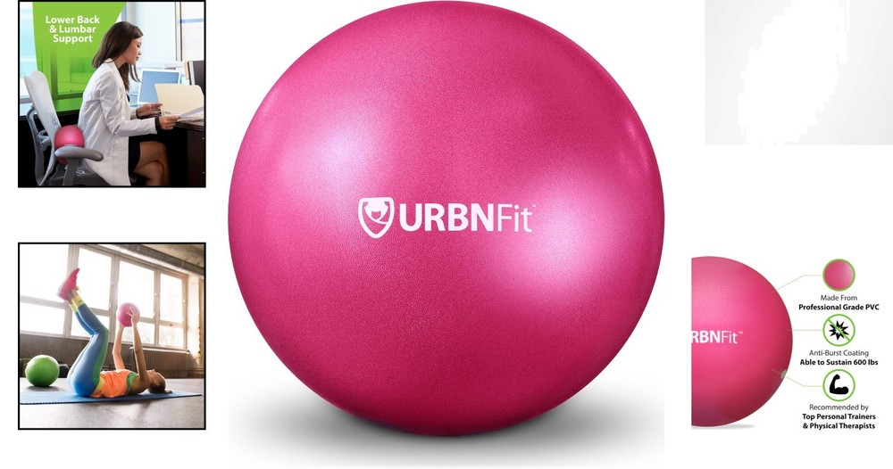9” Multi-Use Mini Exercise Ball - Perfect for Core, Yoga, & Prenatal Workouts